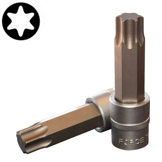 Force Torx socket 1/2'' Long Walnut with Torx Head and Socket 1/2'' T90x100mm