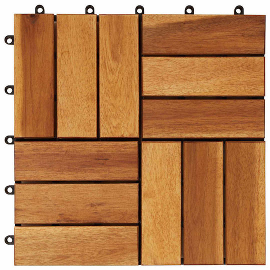 vidaXL Decking Board for Garden Flooring Made of Wood 30x30cm 20 Pieces