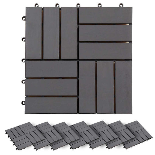 vidaXL Decking Board for Garden Flooring Made of Wood 30x30cm 20 Pieces