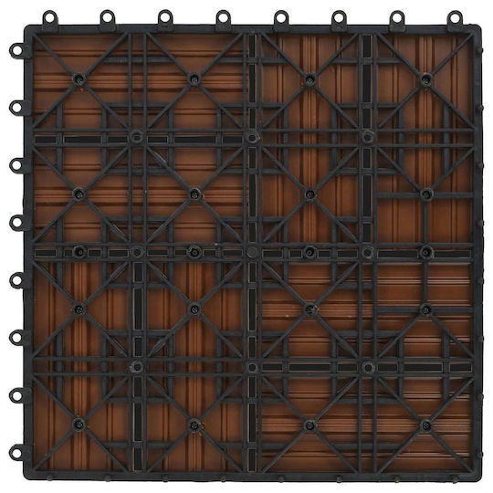 vidaXL Tile for Garden Flooring from WPC 30x30cm 22 Pieces