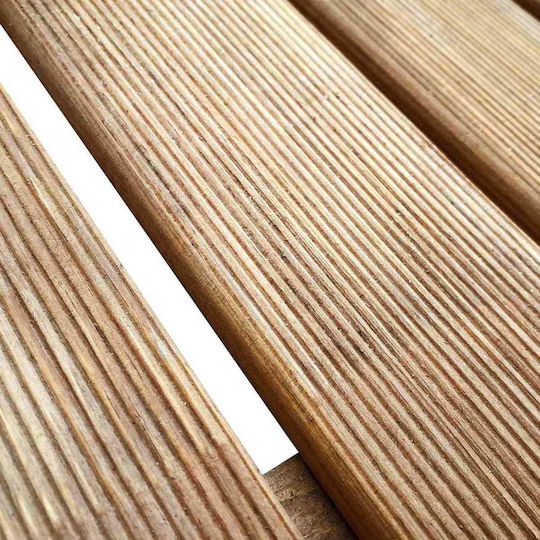 vidaXL Wood Garden Flooring Tile 50x50cm 18 Pieces