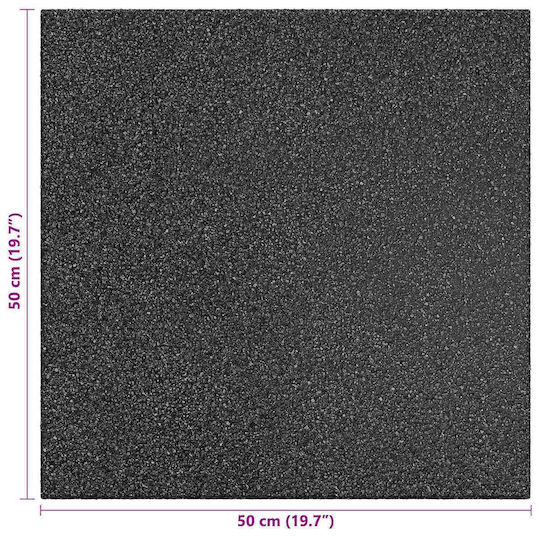 vidaXL Πλακάκι για Δάπεδο Κήπου από Καουτσούκ 50x50εκ. 12τμχ