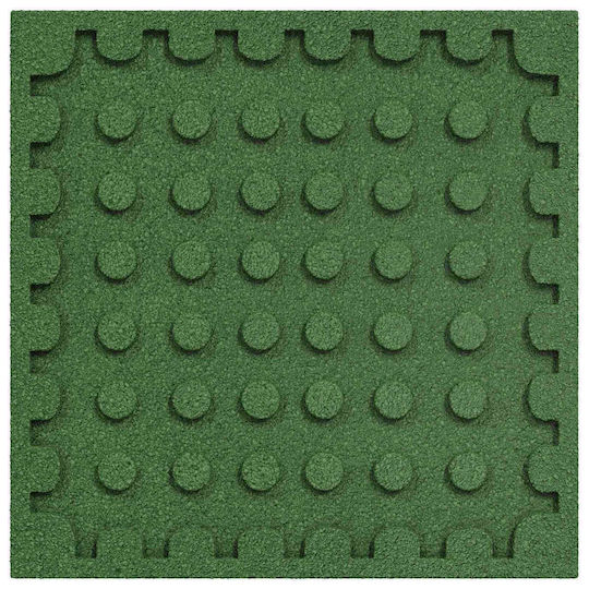 vidaXL Rubber Garden Floor Tile 50x50cm 18 Pieces
