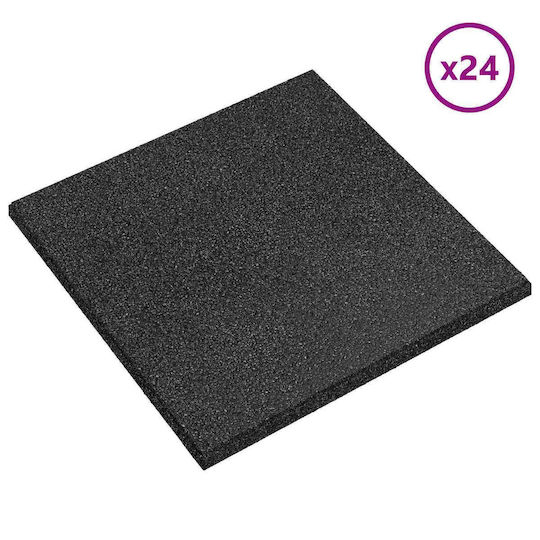 vidaXL Gartenbodenbelag aus Gummi für Terrassendiele 50x50cm 24 Stück