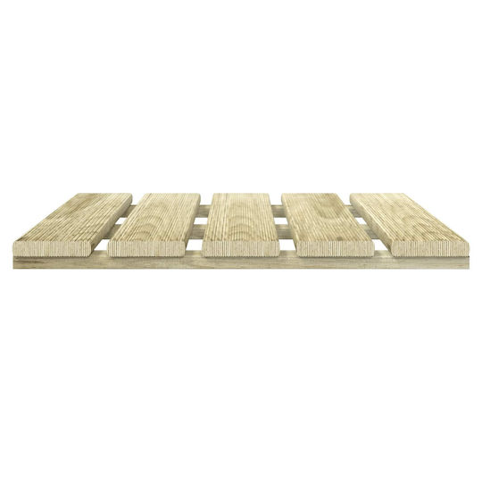 vidaXL Placă Pentru Pardoseală De Grădină Din Lemn 50x50cm 24 Bucăți