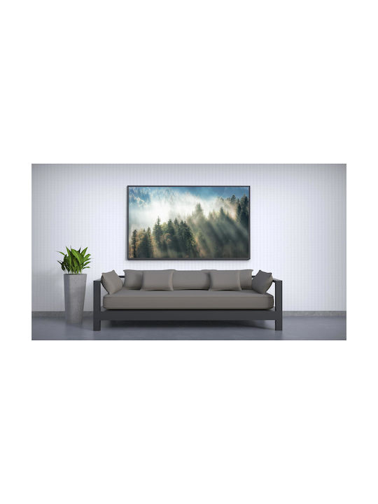 Misty Forest Sunrise Painting 120x80