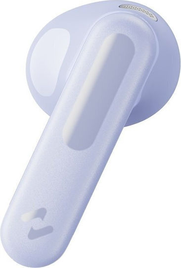 Havit Space T1 TW983 Earbud Bluetooth Handsfree Ακουστικά με Αντοχή στον Ιδρώτα και Θήκη Φόρτισης Μωβ