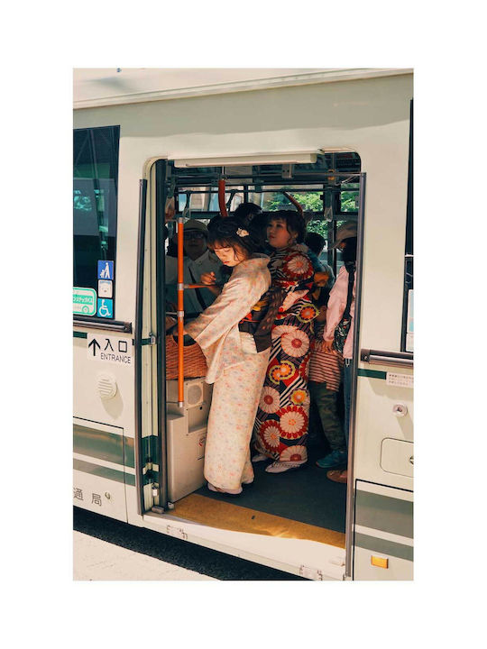 Panou Traditional Attire Pe Transportul Public 50x80