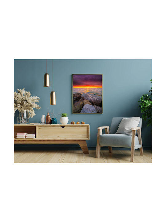 Панел Scenic Sunset Over Sea Графично Залез Над Морето 80x120