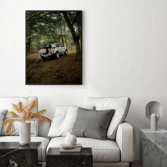 Πίνακας Car Driving Through Forest Οδήγηση Αυτοκινήτου Μέσα Δάσος 40x65