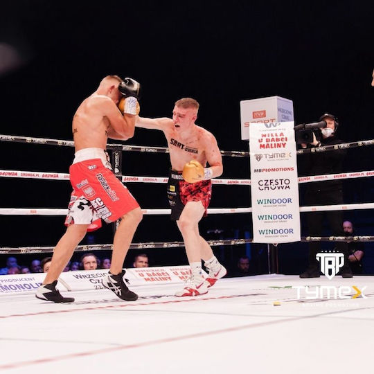Yakimasport Boxhandschuhe Leder für Kampf Gold