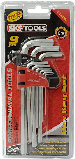 SKS Tools Set de 9 chei Allen în formă L