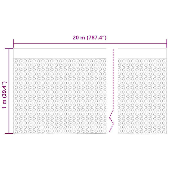 vidaXL Garden Fencing Material 100cm 2 Pieces Black
