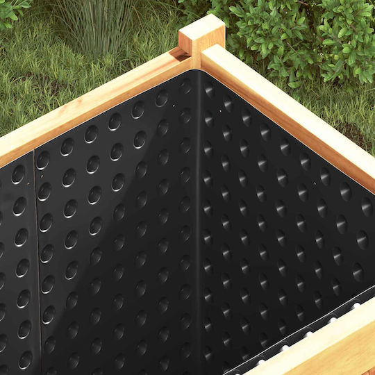 vidaXL Garden Fencing Material 50cm 2 Pieces Black