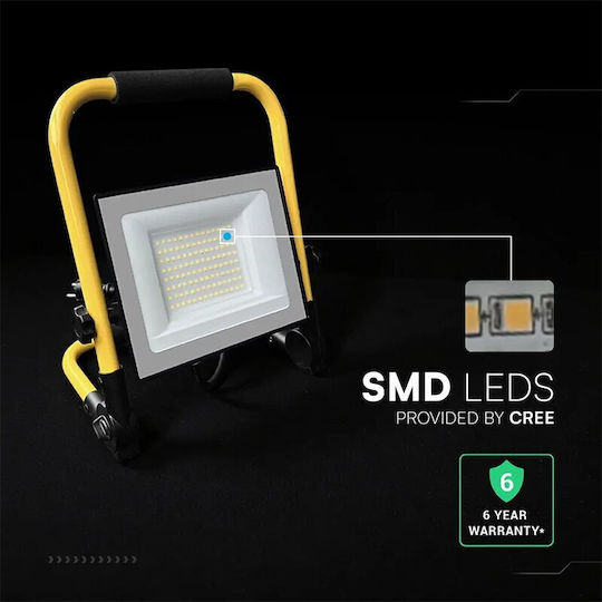V-TAC Proiector de Lucru LED IP65 cu Luminozitate de Până la 5000lm