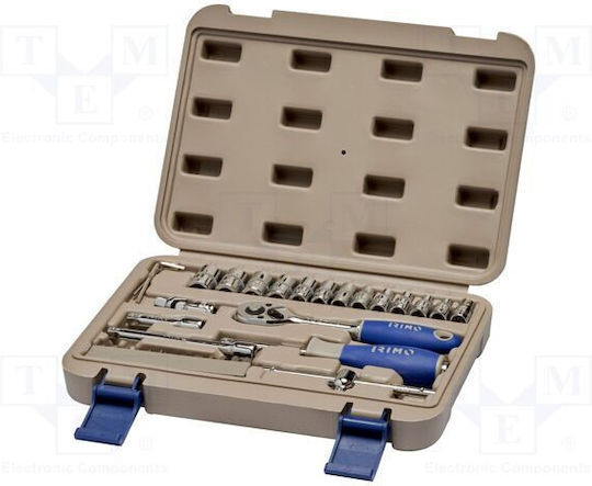Irimo Set de chei tubulare și clichet 1\4" 35buc