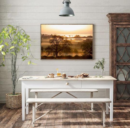 Painting Sunrise Over Misty Landscape 120x80