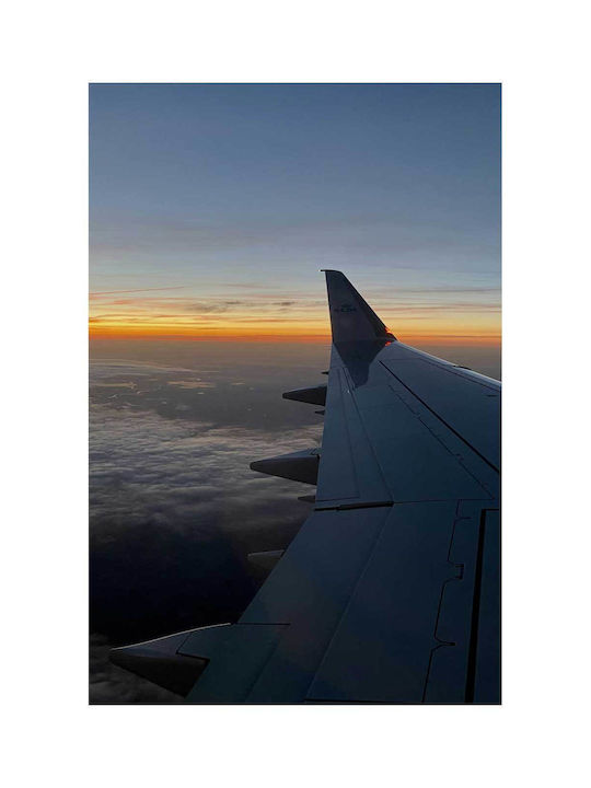 Панел Sunrise From Airplane Window Изгрев Прозорец Самолет 100x150