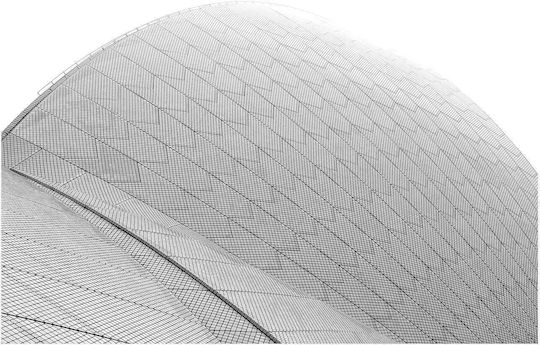 Geometrisches Architektonisches Design Gemälde 100x70