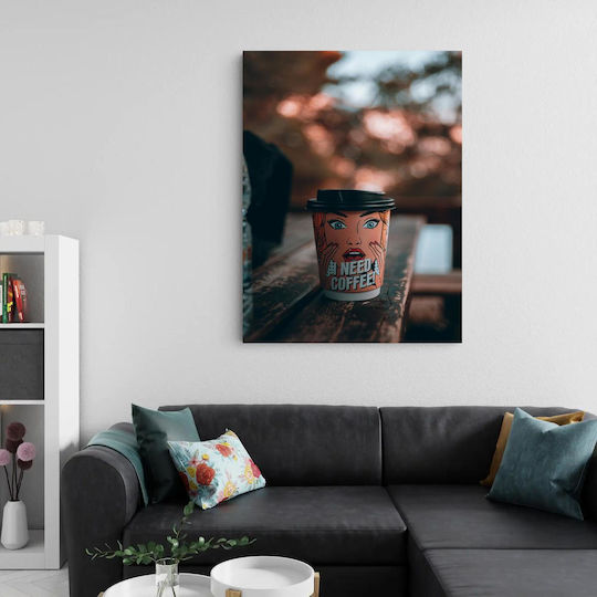 Gemälde Coffee Cup Pop Art Design Tafel Kaffee Pop Art Design 40x65