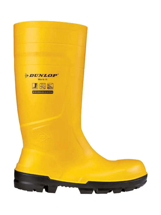 Dunlop Work-It S5 Cizme De Protecție Genunchi Antiderapante Dunlop Work-It S5 Cizme De Protecție Genunchi Antiderapante