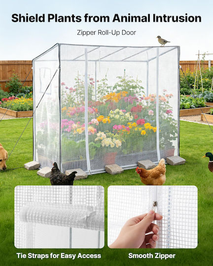 Vevor Vevor Greenhouse Type House with Metallic Frame 1.95x0.77x1.68m