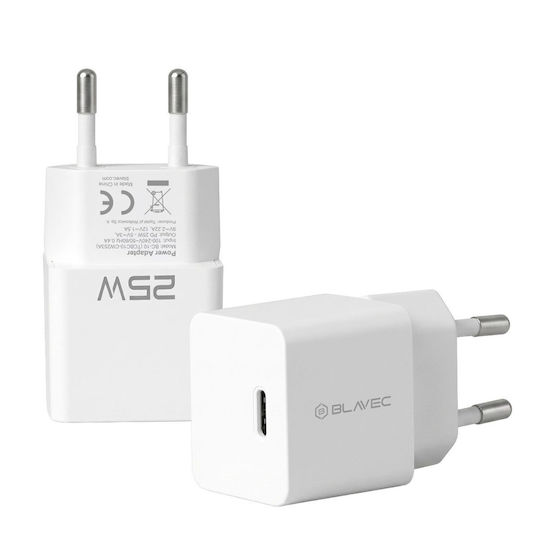 Blavec Blavec Kabelloser Handy-Ladegerät mit USB-C Ausgangsanschluss 25W Stromlieferung Weiß (BC-10)