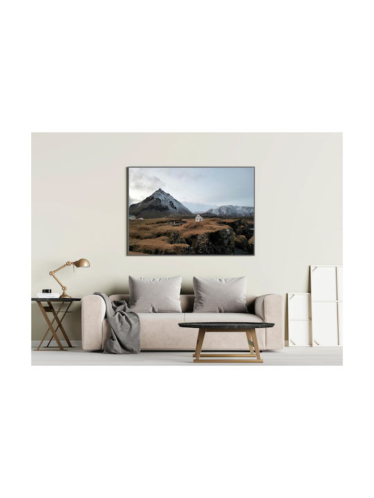 Painting Lonely House In Mountainous Landscape Lonely House Mountainous Landscape 150x100