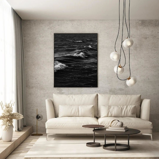 Painting Black White Ocean Waves Black And White Ocean Waves 70x100