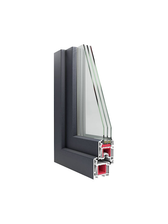 vidaXL Ανοιγόμενο Παράθυρο PVC Π90xΥ40cm