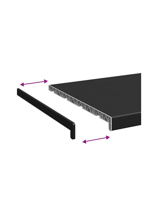 vidaXL Holzfensterbank vidaXL P80xH40cm