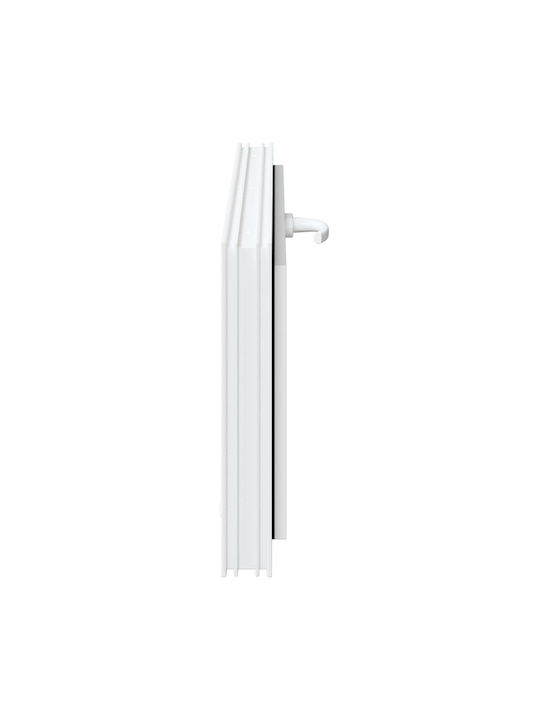 vidaXL Hinged PVC Window W100xH40cm