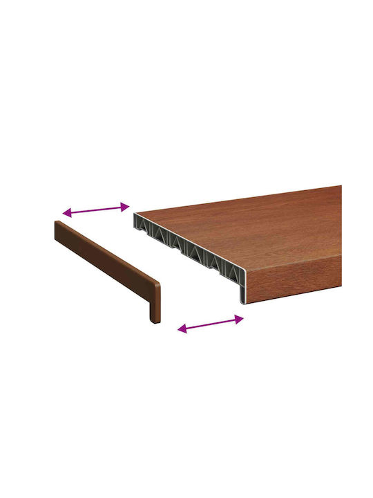 vidaXL Window Sill PVC W100xH30cm
