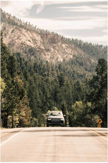 Painting Car On Mountain Road Car On Mountain Road 40x65
