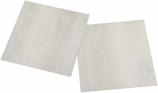 vidaXL Set Plastic Floor PVC With 20 Tiles L30.5xW30.5cm Beige