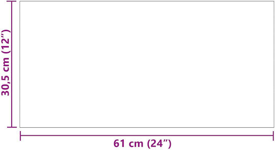 vidaXL Set Plastic Floor PVC with 28 Tiles L61xW30.5cm Brown