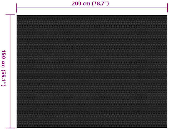 vidaXL Ελαστικό Πλαστικό Δάπεδο με Πλάτος 2m (τιμή ανά τ.μ)