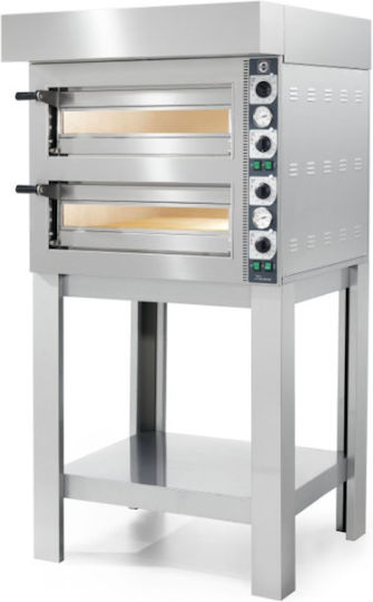 Cuppone Tiziano TZ 430/2M Ηλεκτρικός Φούρνος Πίτσας με Πυρότουβλα 9.2kW 90x76x69cm