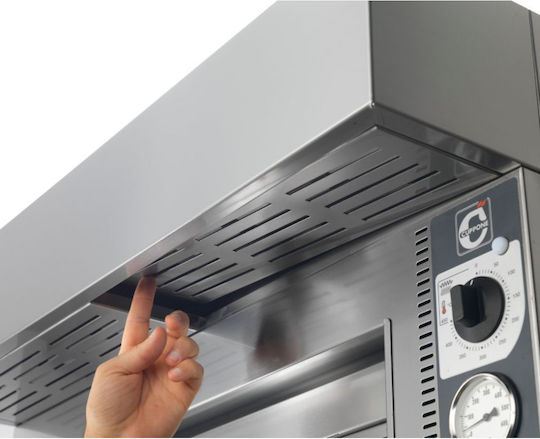 Cuppone Tiziano TZ 430/2M Ηλεκτρικός Φούρνος Πίτσας με Πυρότουβλα 9.2kW 90x76x69cm