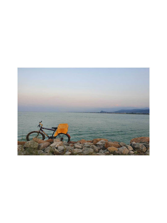 iLovePrints Gemälde Bicycle By Sea Ποδήλατο Dipa Sti Thalassa 100x70