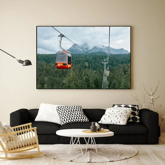 Panou Cable Cars În Munți Teleferic În Munți 90x60