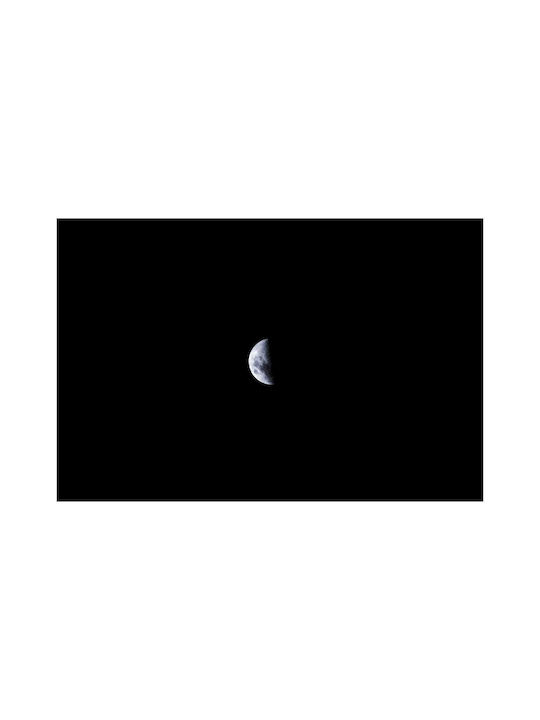 Πίνακας Half Moon In Space Μισή Σελήνη Στο Διάστημα 100x70