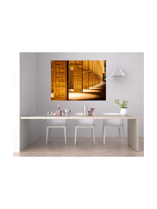 Panou Geometric Coloane Iluminate Geometrice cu Iluminare LED 150x100