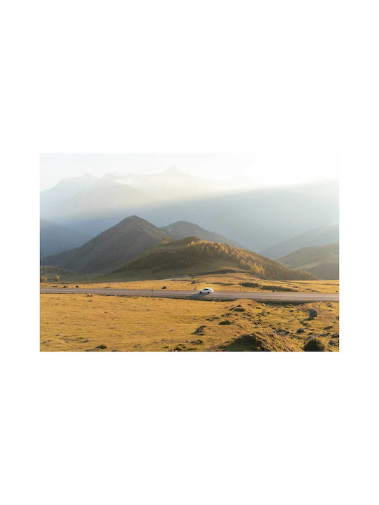 Πίνακας Lonely Car In Mountains Μοναχικό Αυτοκίνητο Στα Βουνά 90x60