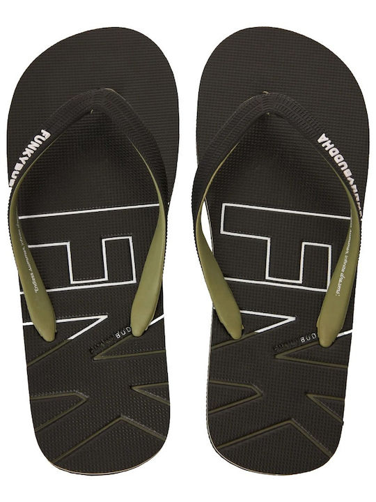 Funky Buddha Flip Flops Μαύρα