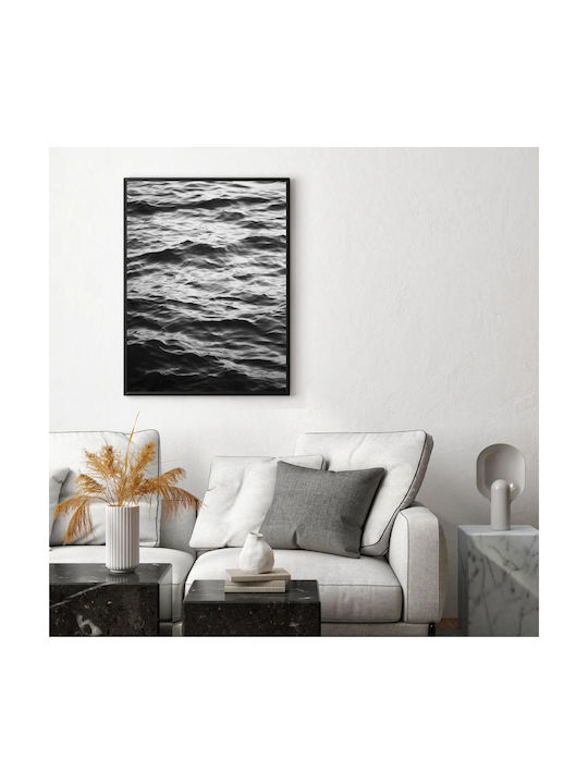 Painting Waves In Black White Waves Black White 70x100