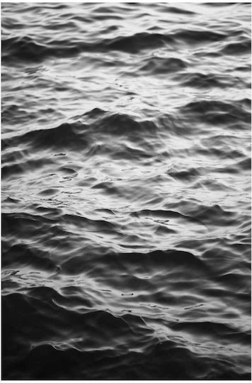 Πίνακας Waves In Black White Κύματα Ασπρόμαυρο 70x100