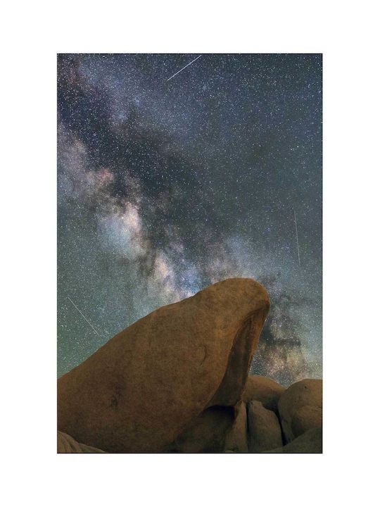 Панел Milky Way Над Скален Пейзаж Milky Way 115x170