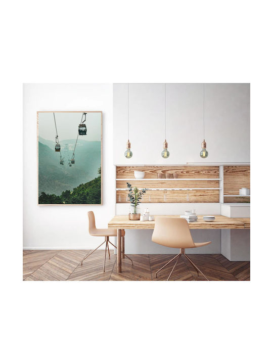 Панел Cable Cars В Мъгливите Планини Телеферик В Мъгливите Планини 40x65