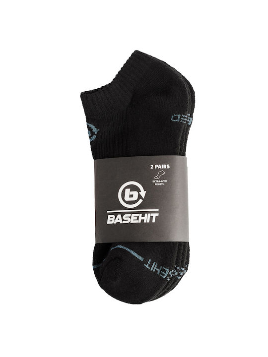 Basehit Bărbați Șosete Black 2Pachet